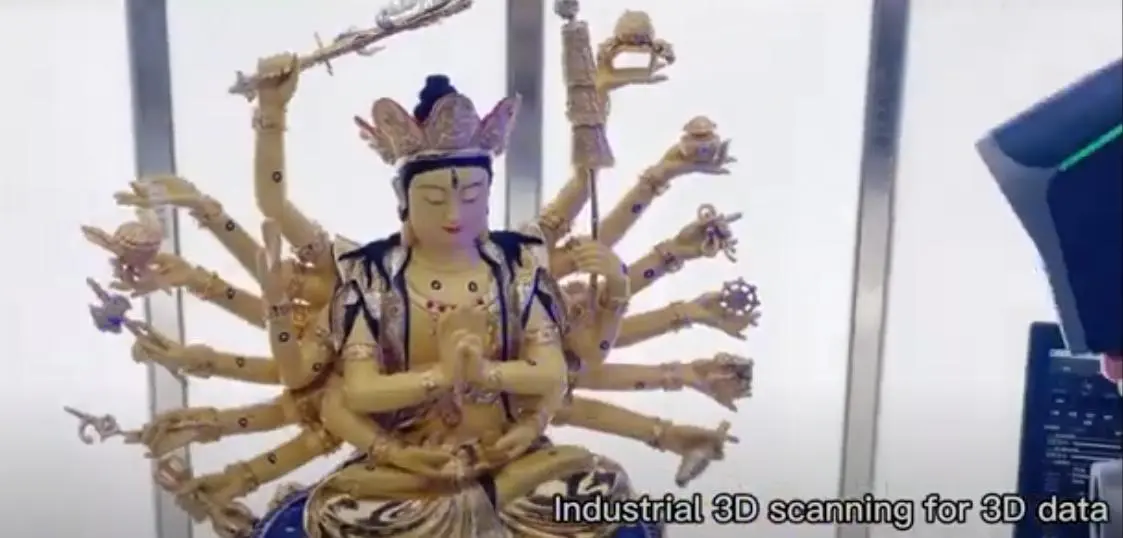 Die einzigartige Buddha-Statue wird vom Union Tech SLA-Drucker repliziert